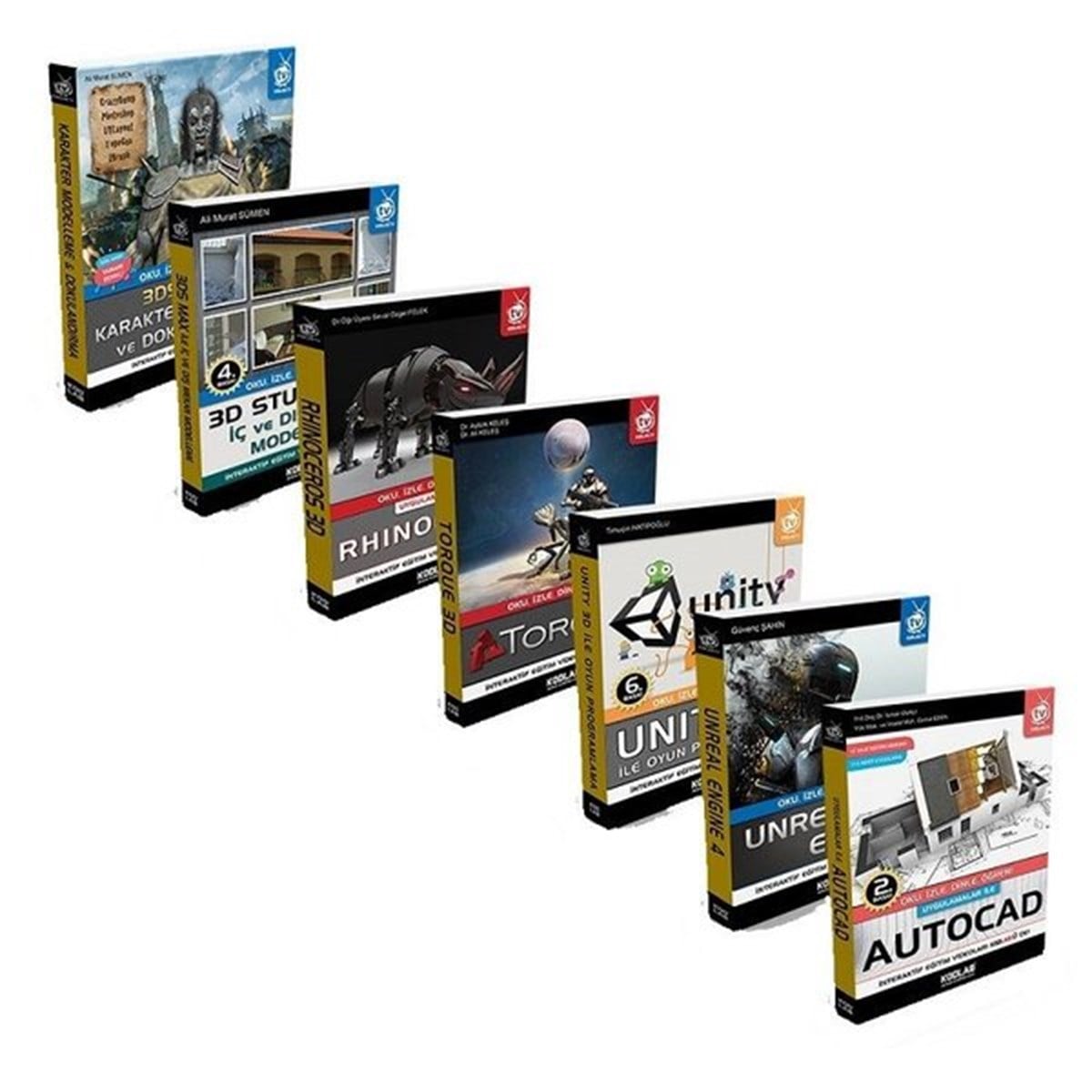 KolektifBilgisayar KitaplarıSeti 2 3D Modelleme ve Animasyon-7 Kitap Takım