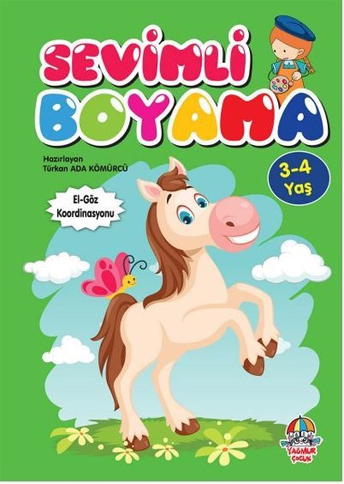 Türkan Ada KömürcüBoyama KitaplarıSevimli Boyama 3-4 Yaş
