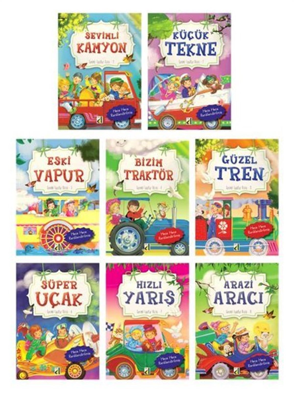 KolektifOkul Öncesi Masal KitaplarıSevimli Taşıtlar - 8 Kitap Takım