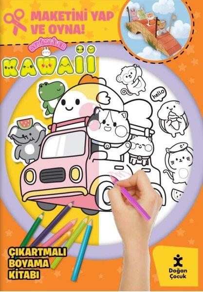 KolektifEgitim Etkinlik KitaplariSevimliler Kawaii - Çıkartmalı Boyama Kitabı - Maketini Yap ve Oyna!