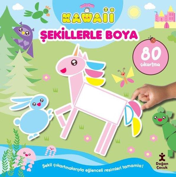 KolektifEgitim Etkinlik KitaplariSevimliler Kawaii - Şekillerle Boya - 80 Çıkartma