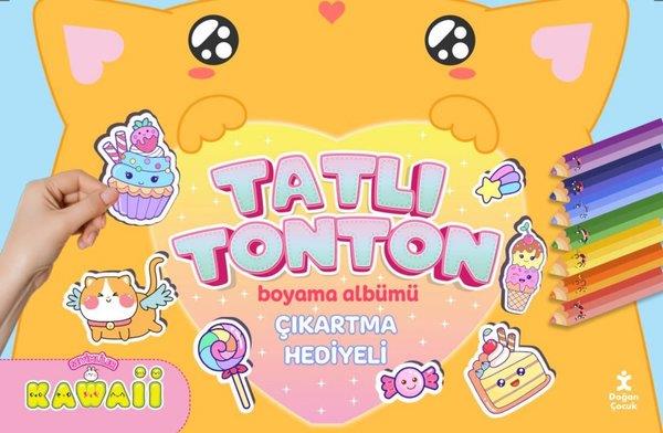 KolektifEgitim Etkinlik KitaplariSevimliler Kawaii-Tatlı Tonton Boyama Albümü-Çıkartma Hediyeli