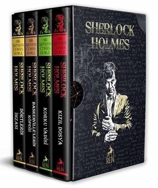 Sir Arthur Conan DoylePolisiye Romanlar & Cinayet RomanlarıSherlock Holmes Özel Baskı Seti - 4 Kitap Takım - Kutulu