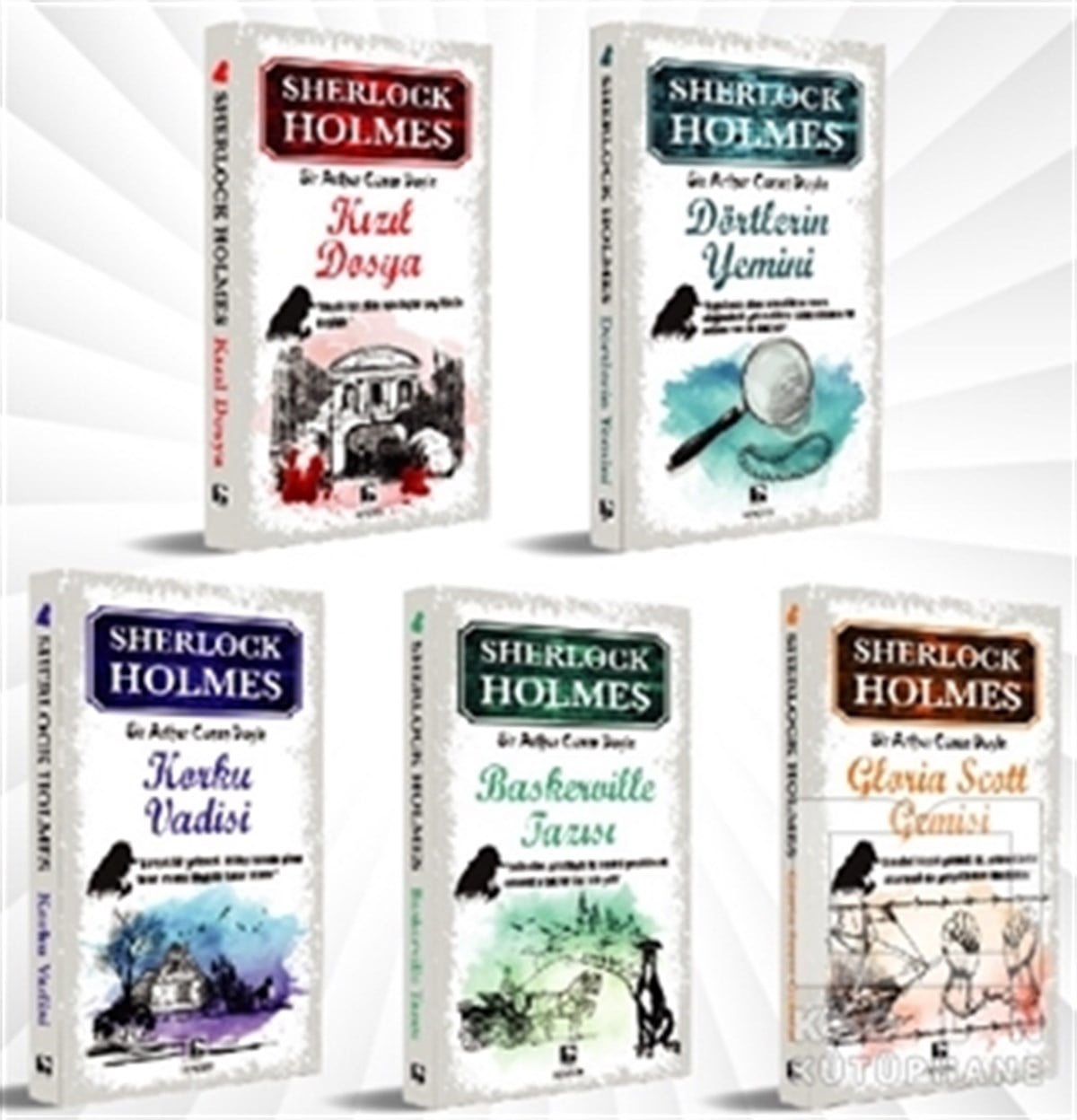 Sir Arthur Conan DoylePolisiye Romanlar & Cinayet RomanlarıSherlock Holmes Seti (5 Kitap Takım)