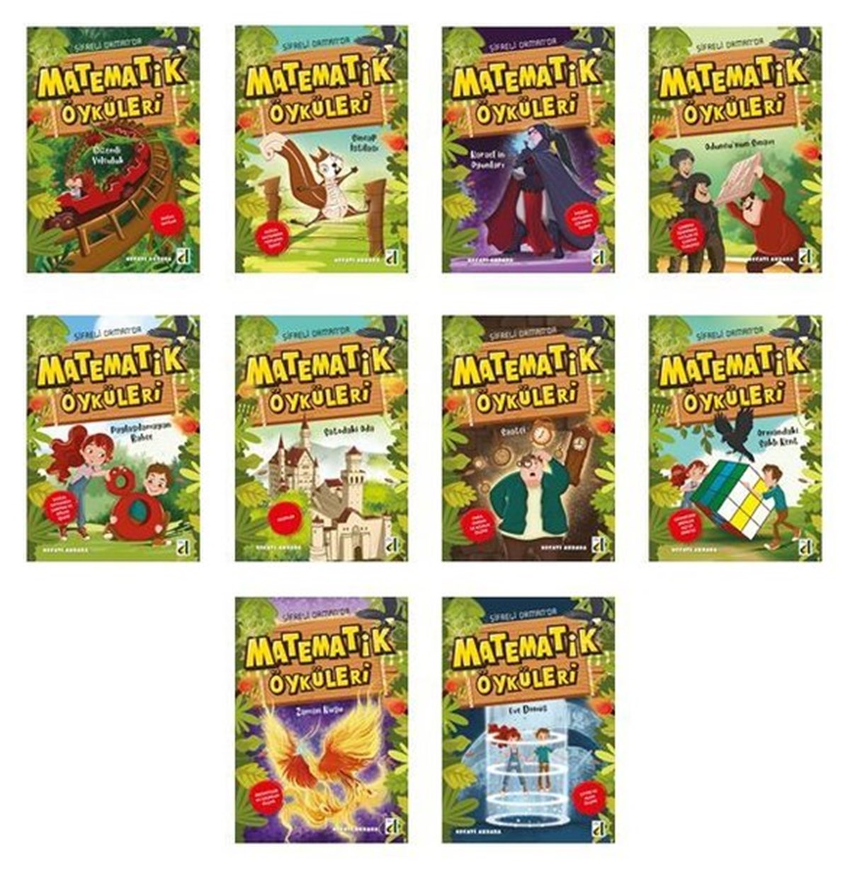 Necati AkbabaÇocuk Gençlik RomanlarıŞifreli Ormanda Matematik Öyküleri Seti - 10 Kitap Takım