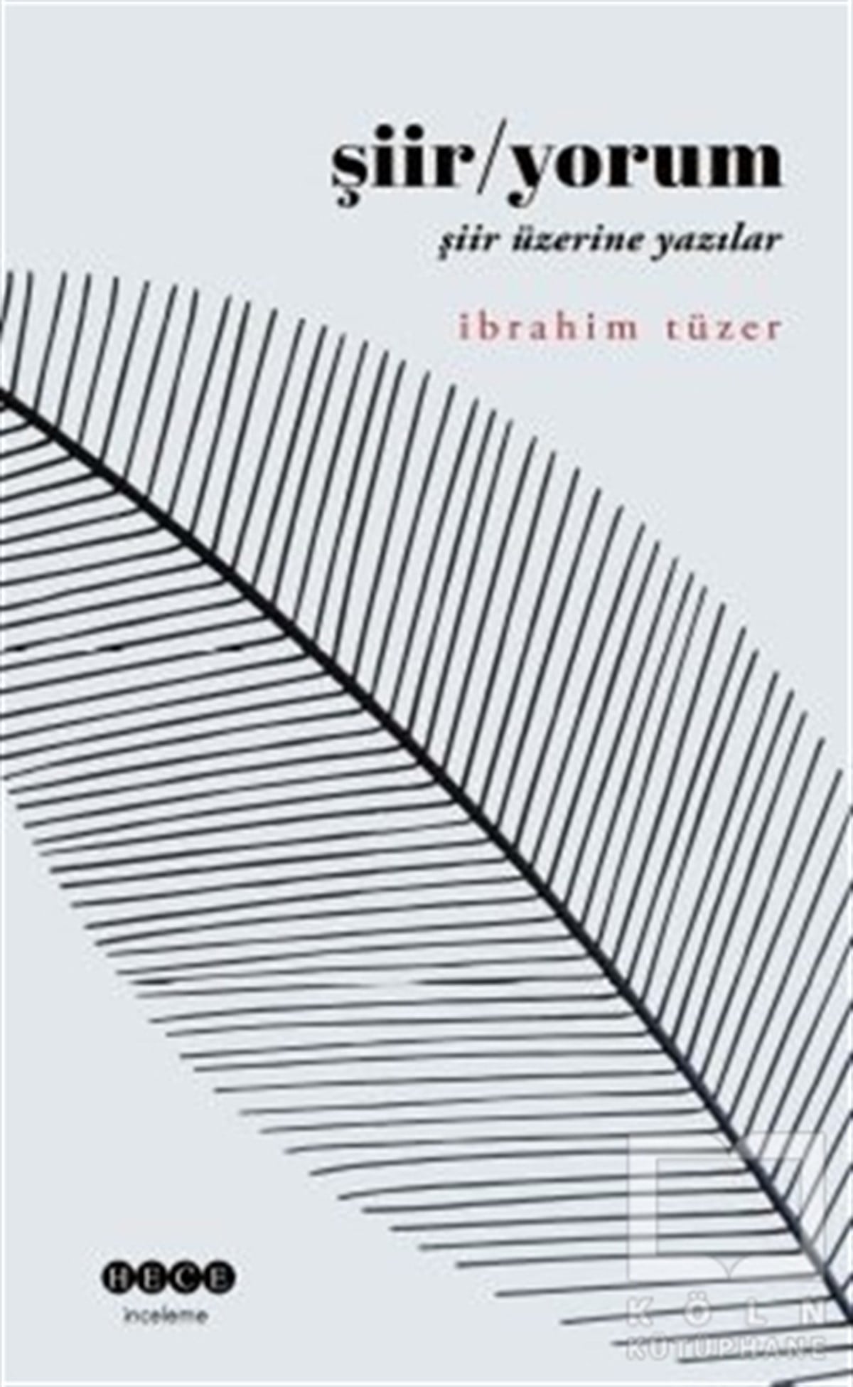 İbrahim TüzerEleştiri & Kuram & İnceleme KitaplarıŞiir/Yorum