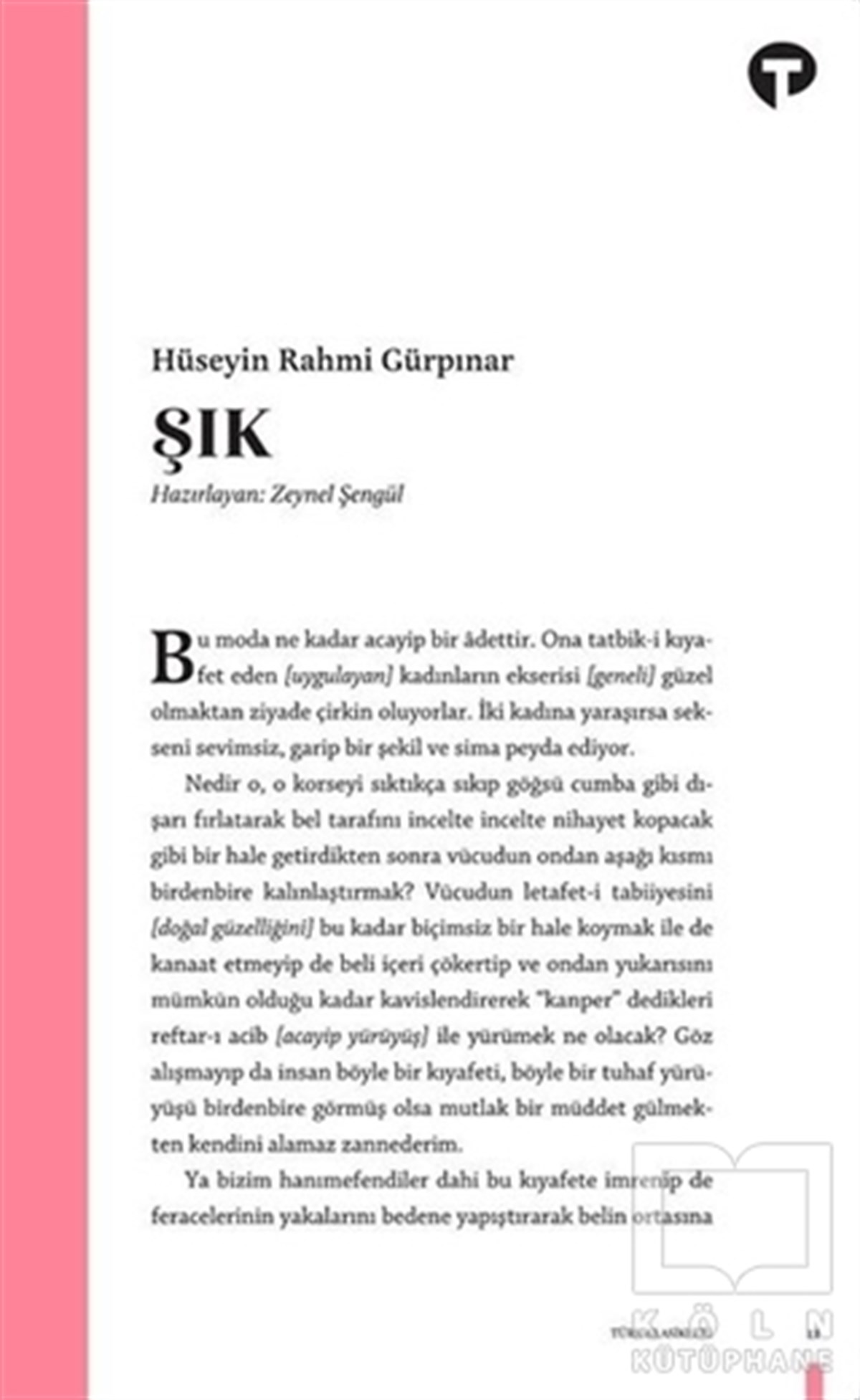 Hüseyin Rahmi GürpınarRomanŞık