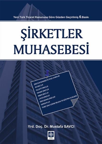 Mustafa SavcıMaliye - MuhasebeŞirketler Muhasebesi