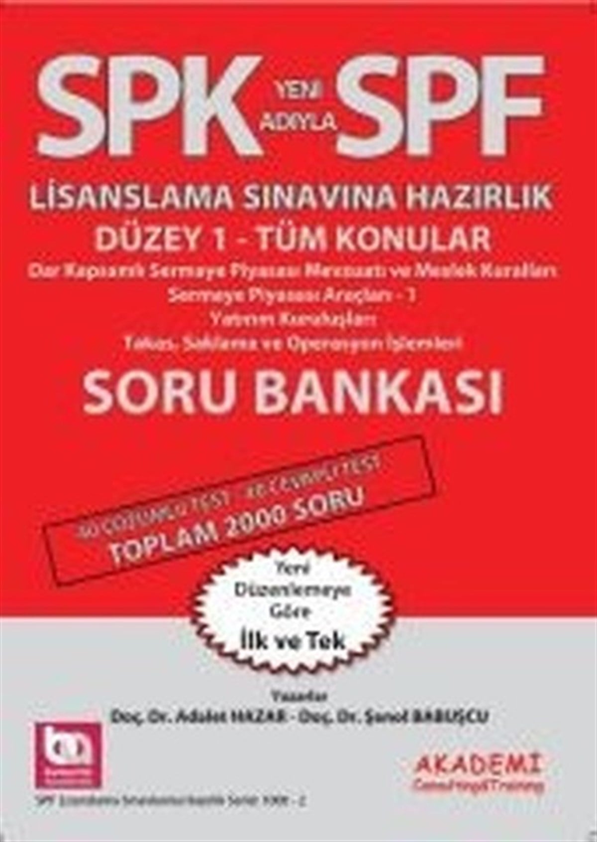 Şenol BabuşcuSPK/SPFSPF Düzey 1 Tüm Konular Soru Bankası