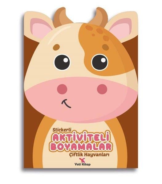 KolektifEgitim Etkinlik KitaplariStickerli Aktiviteli Boyamalar - Çiftlik Hayvanları