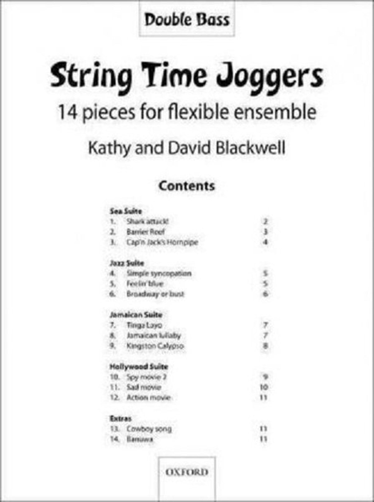 Kathy BlackwellGeneral InterestString Time Joggers Double bass part 14 pieces for flexible ensemble (String Time Ensembles)