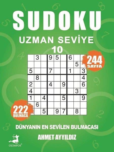 Ahmet AyyıldızBilmece & Bulmaca KitaplarıSudoku Uzman Seviye 10