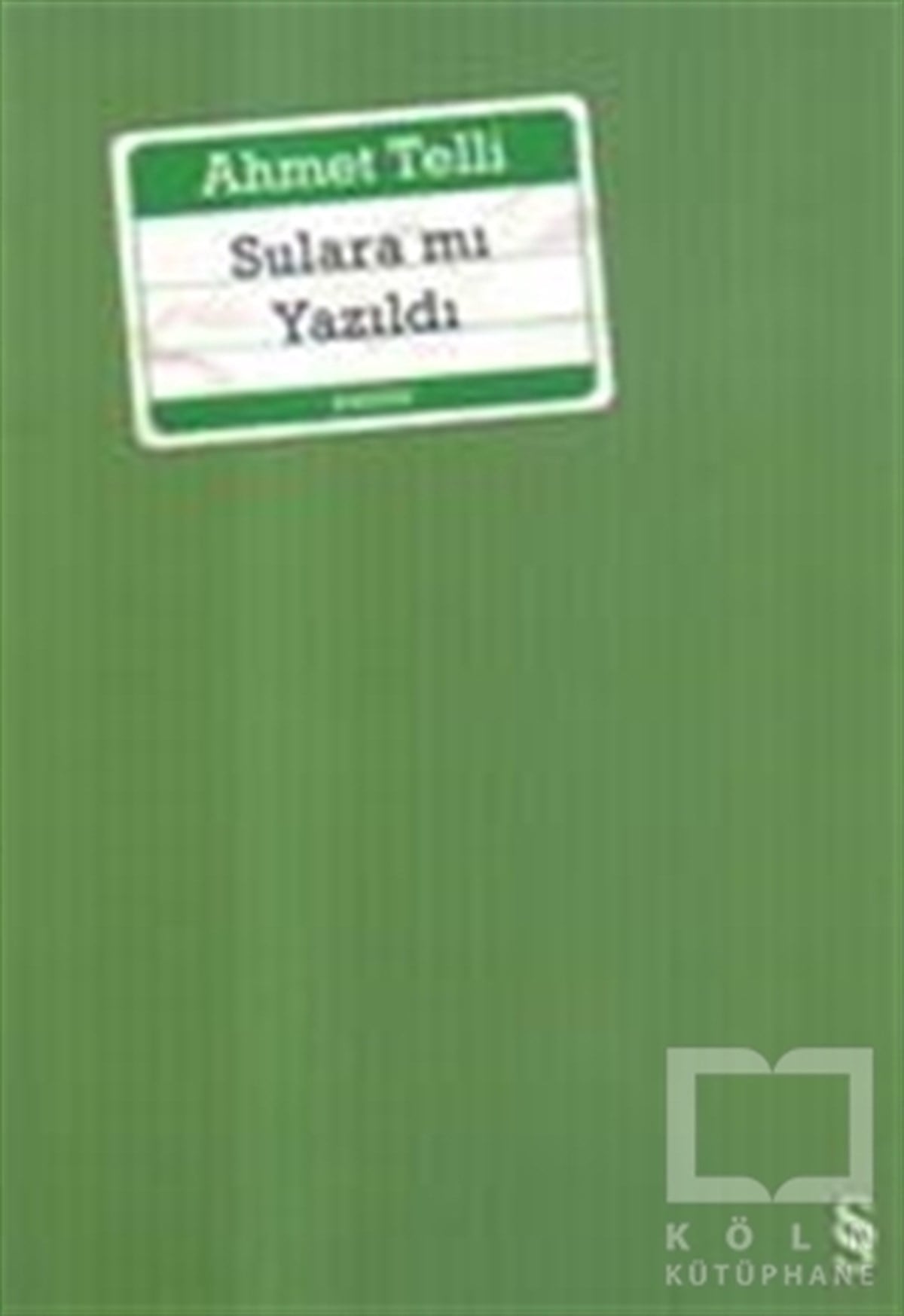 Ahmet TelliEleştiri, İnceleme, KuramSulara Mı Yazıldı