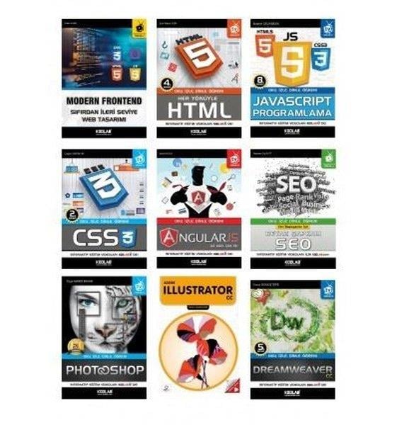 KolektifTasarim GrafikSüper Modern Web Tasarım Seti-9 Kitap Takım
