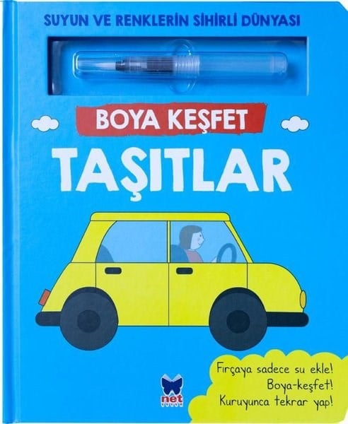 KolektifEgitim Etkinlik KitaplariTaşıtlar - Boya Keşfet - Suyun ve Renklerin Sihirli Dünyası