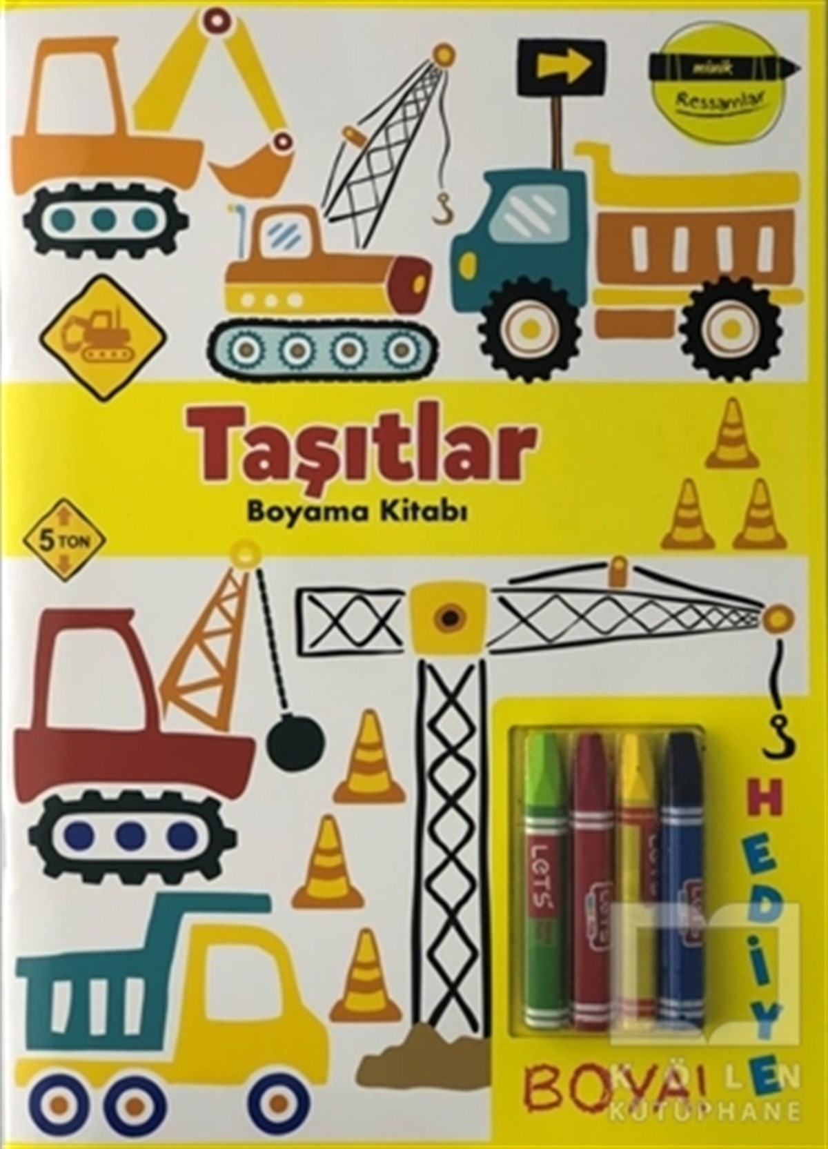 KolektifBoyama KitaplarıTaşıtlar Boyama Kitabı - Minik Ressamlar