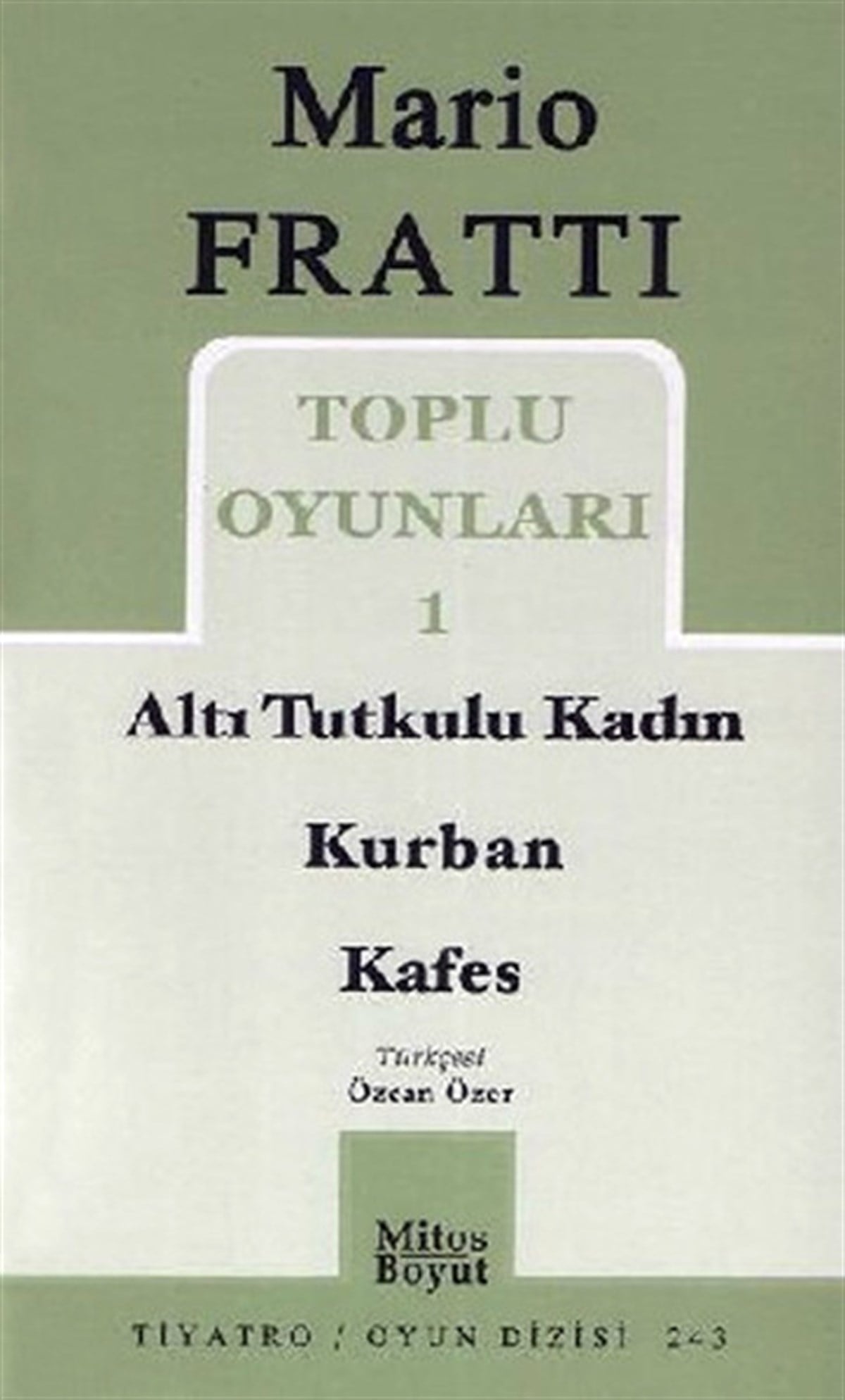 Özcan ÖzerDünya OyunlarıToplu Oyunlar 1 - Altı Tutkulu Kadın - Kurban - Kafes