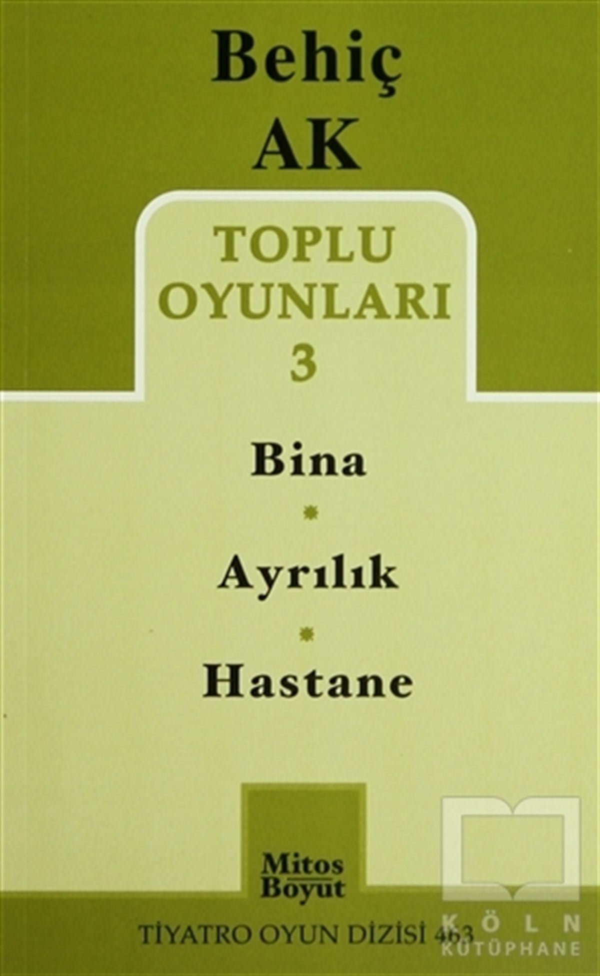 Behiç AkSenaryoToplu Oyunlar 3 -/ Bina - Ayrılık - Hastane