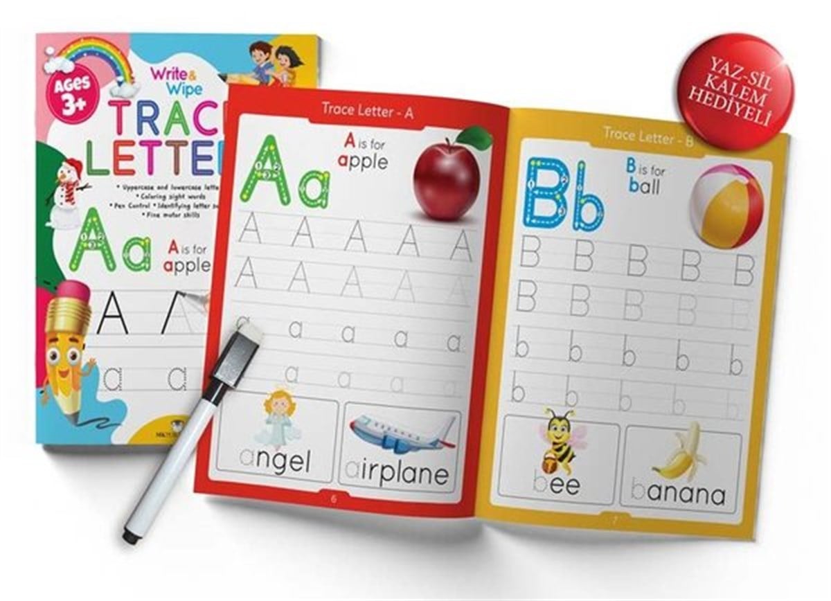KolektifYabancı Dil Çocuk KitaplarıTrace Letters Write and Wipe Activity Book