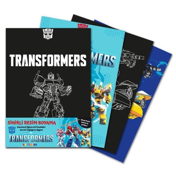 KolektifBoyama KitaplarıTransformers Sihirli Resim Boyama - Ahşap Kalem Hediyeli