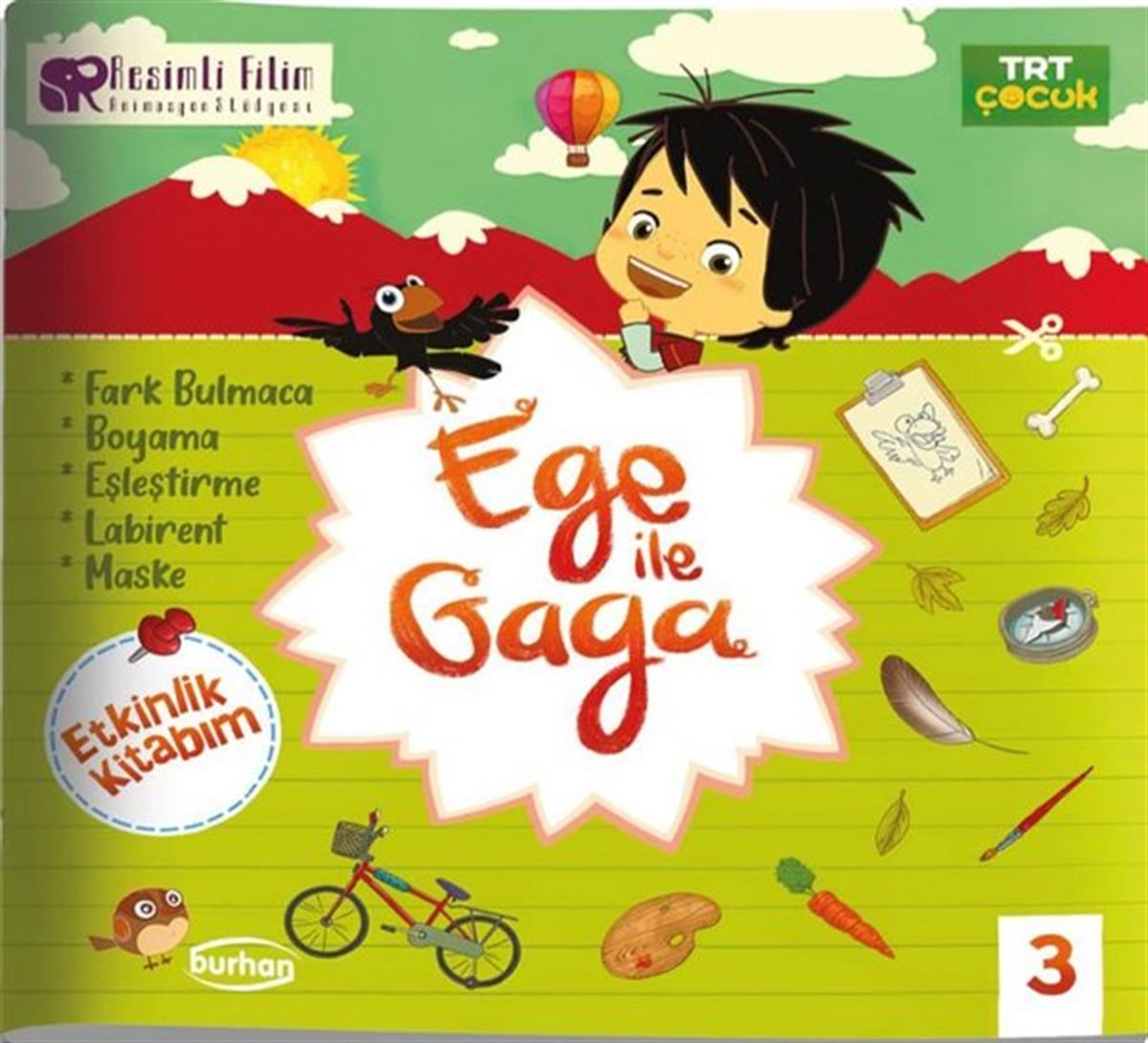 KolektifEtkinlik KitaplarıTRT Çocuk Ege ile Gaga Etkinlik Kitabım - 3