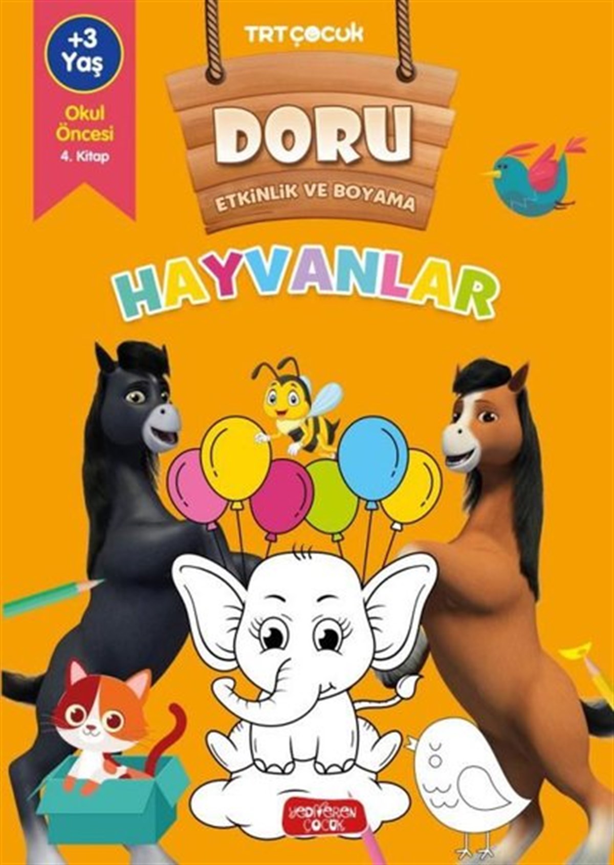 KolektifEtkinlik KitaplarıTRT Çocuk - Hayvanlar - Doru Etkinlik ve Boyama