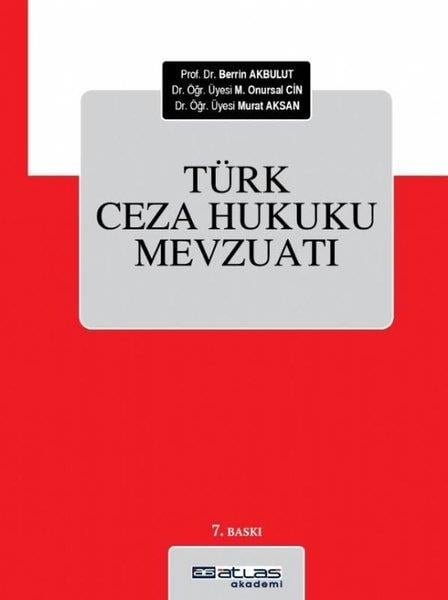 Berrin AkbulutHukukTürk Ceza Hukuku Mevzuatı