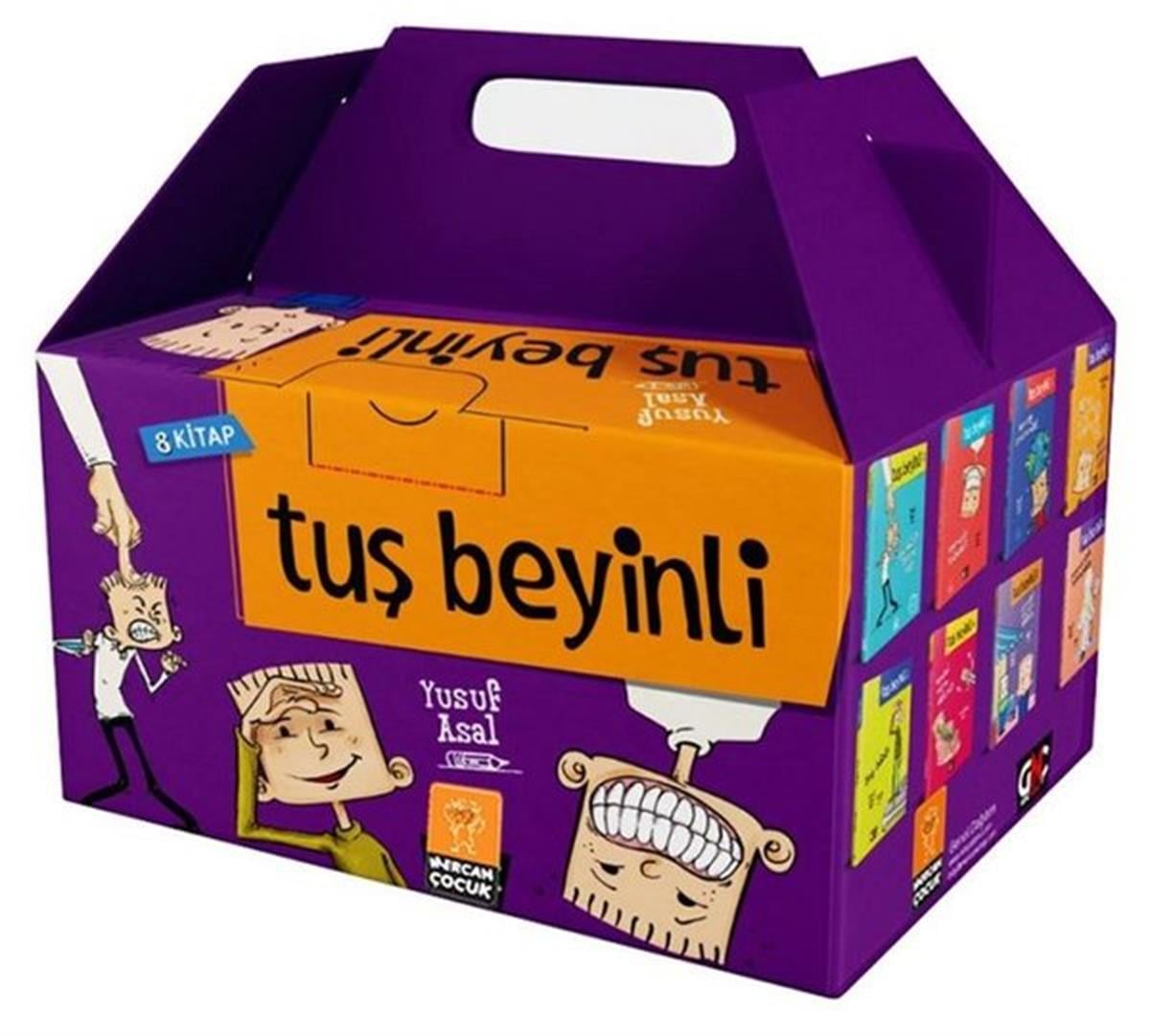 Yusuf AsalÇocuk Gençlik RomanlarıTuş Beyinli Serisi Seti - 8 Kitap Takım - Kutulu