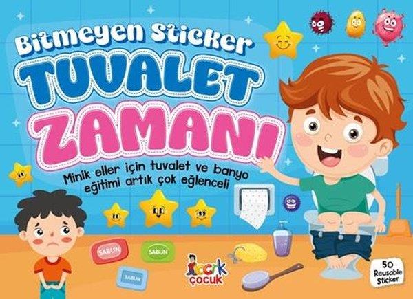 KolektifEgitim Etkinlik KitaplariTuvalet Zamanı - Bitmeyen Sticker - Minik Eller İçin Tuvalet ve Banyo Eğitimi Artık Çok Eğlenceli