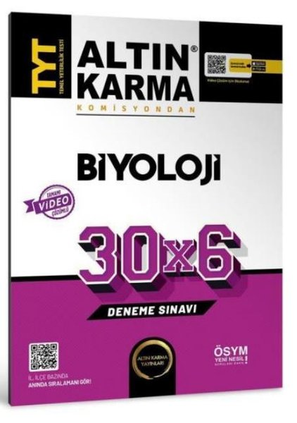 KolektifTYT BiyolojiTYT Biyoloji 30x6 Deneme Sınavı