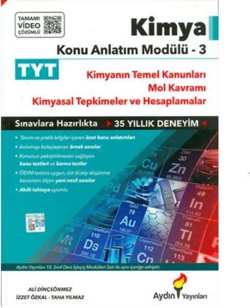 KolektifTYT KimyaTYT Kimya Konu Anlatım Modülü 3 (Kimyanın Temel Yasaları-Mol-Kimyasal Hesaplamalar)
