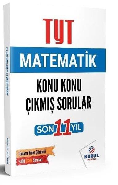 KolektifTYT MatematikTYT Matematik Son 11 Yıl Konu Konu Çıkmış Sorular ve Video Çözümleri