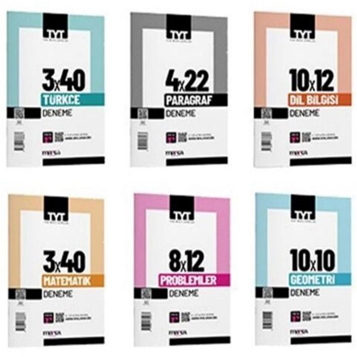 KolektifTemel Yeterlilik Testi - Alan Yeterlilik Testi (YKS-TYT/AYT)TYT Türkçe Matematik Branş Deneme Sınavı Seti - 6 Kitap Takım