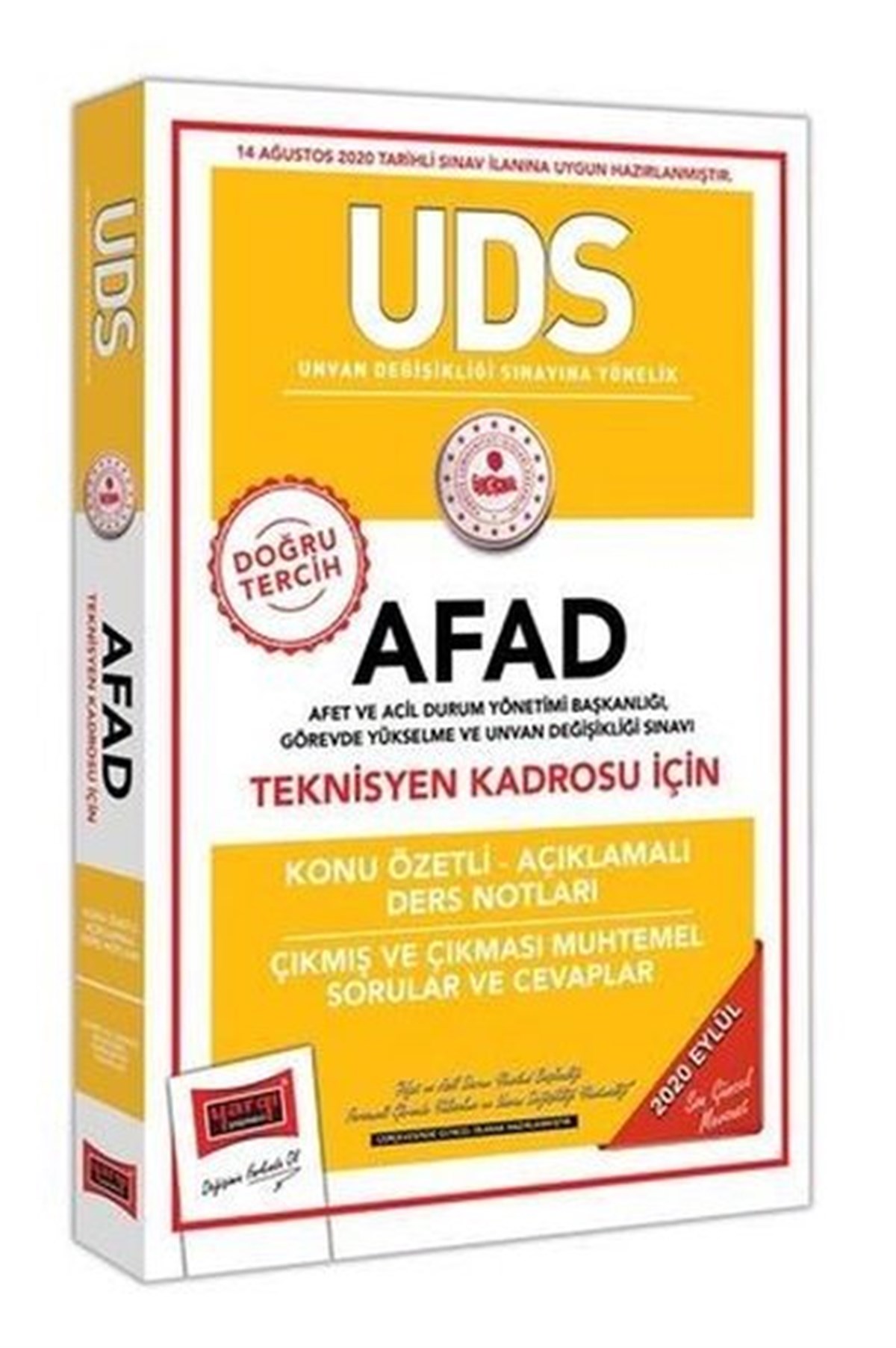 KolektifEğitimUDS AFAD Teknisyen Kadrosu İçin Konu Özetli Çıkmış ve Çıkması Muhtemel Sorular