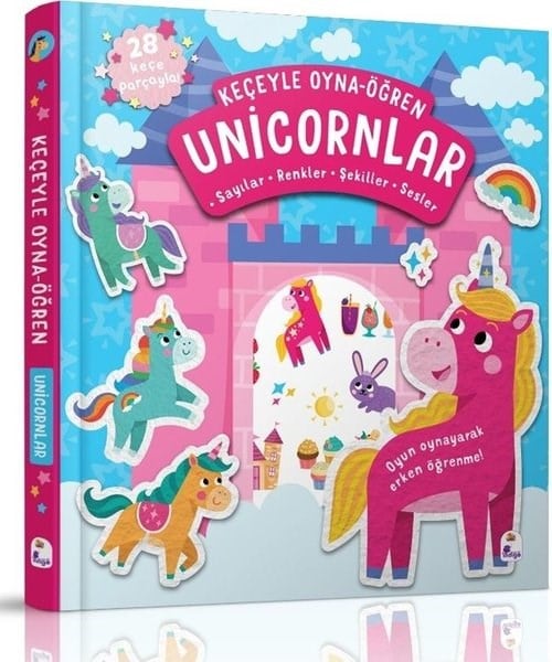 Alice BarkerEgitim Etkinlik KitaplariUnicornlar - Keçeyle Oyna - Öğren