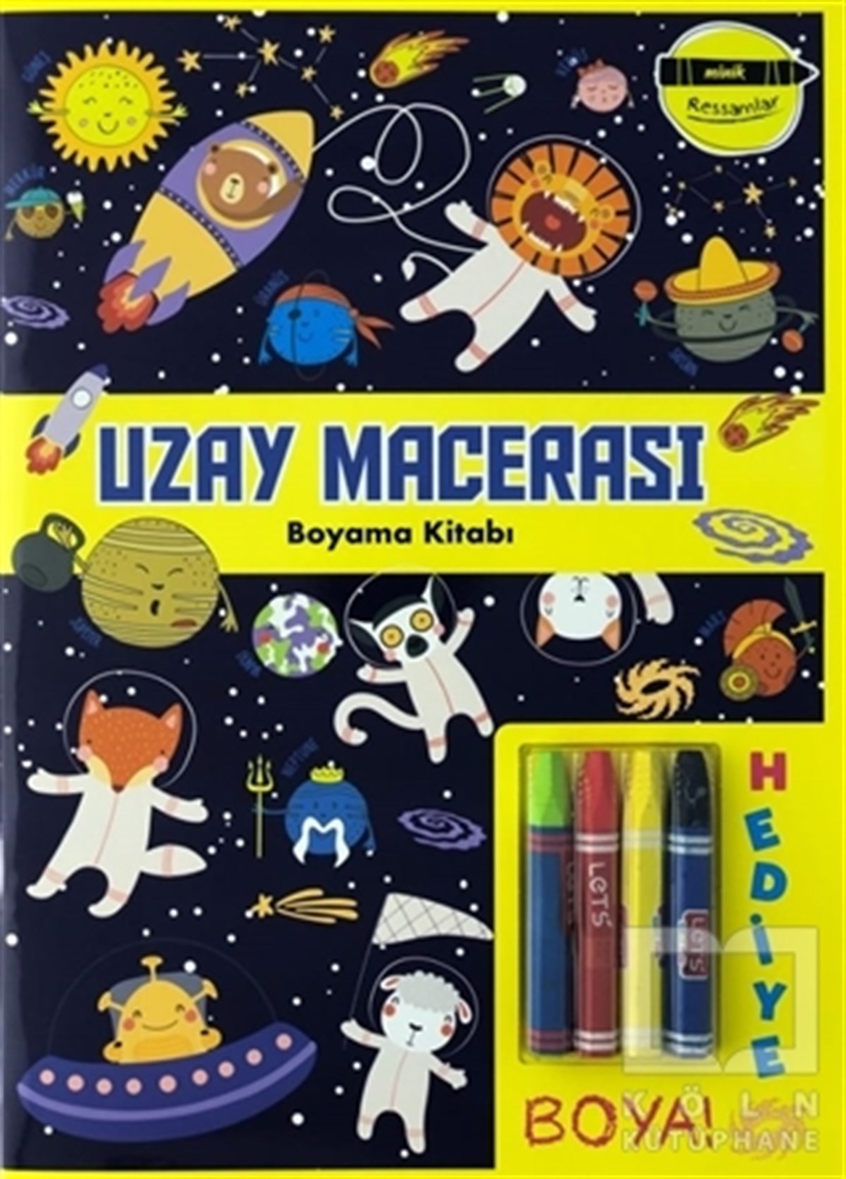 KolektifBoyama KitaplarıUzay Macerası Boyama Kitabı - Minik Ressamlar