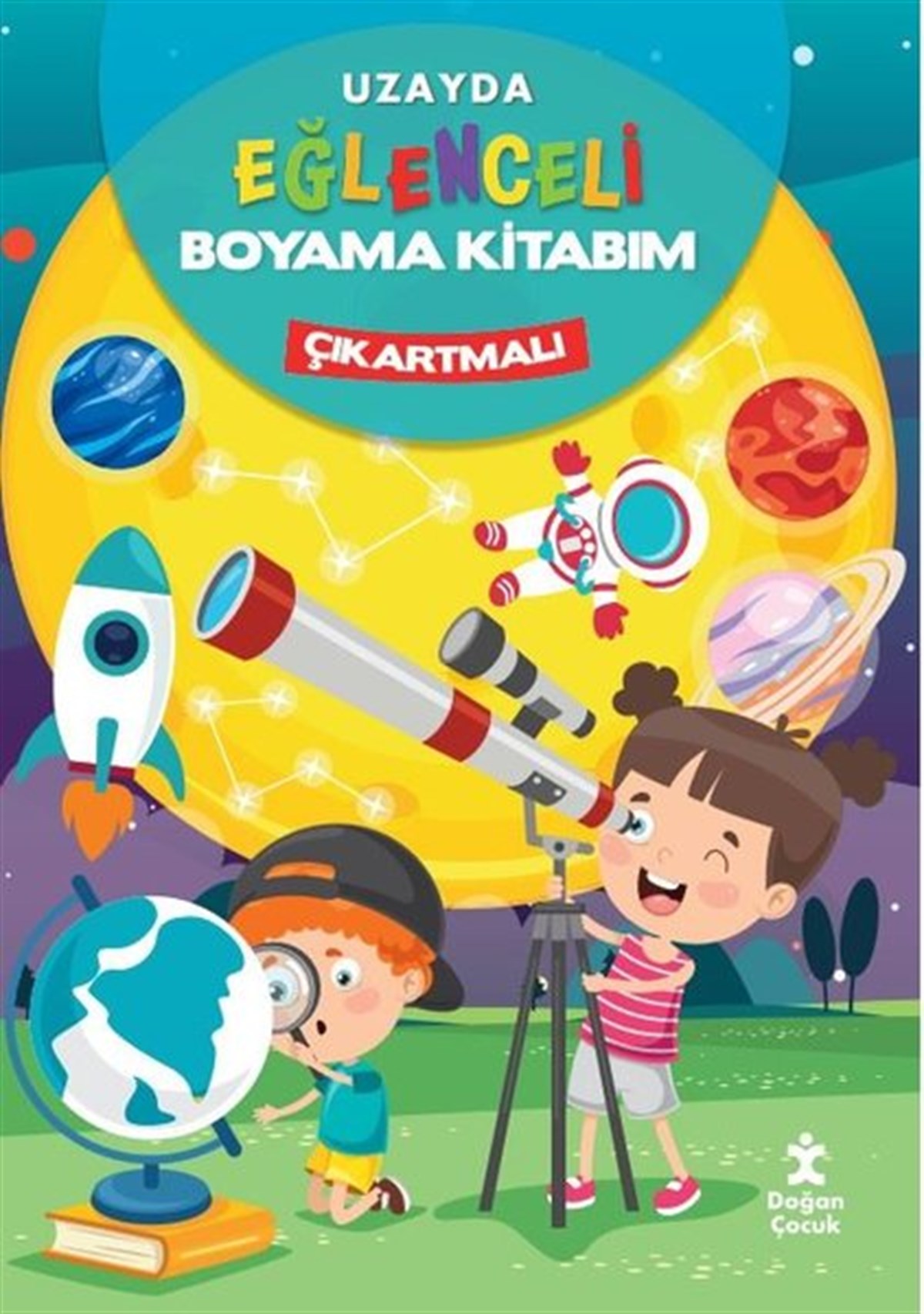 KolektifEgitim Etkinlik KitaplariUzayda Eğlenceli Boyama Kitabım - Çıkartmalı