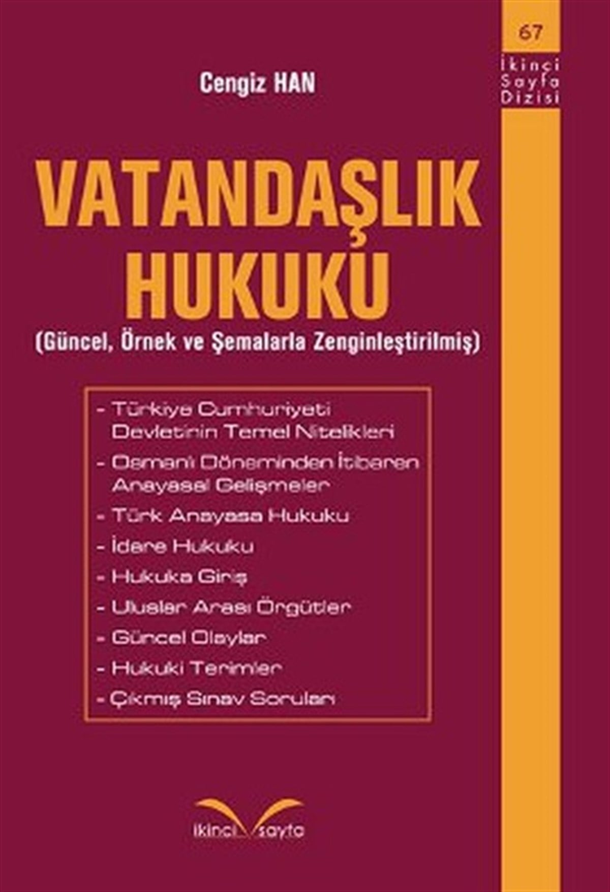 Cengiz HanHukuk Üzerine KitaplarVatandaşlık Hukuku