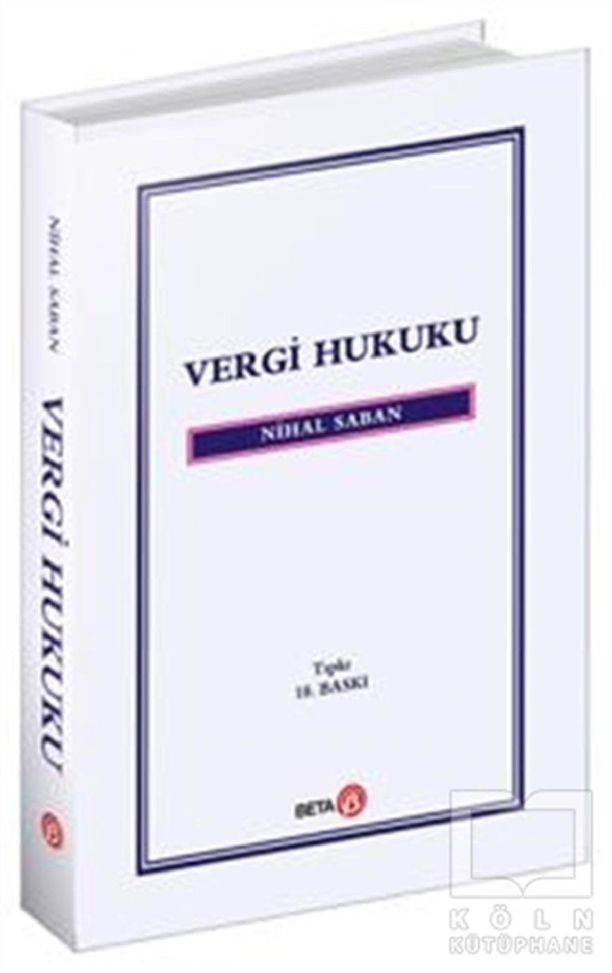 Nihal SabanKanun KitaplarıVergi Hukuku