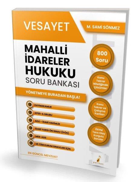 M. Sami SönmezKPSSVesayet Mahalli İdareler Hukuku Soru Bankası