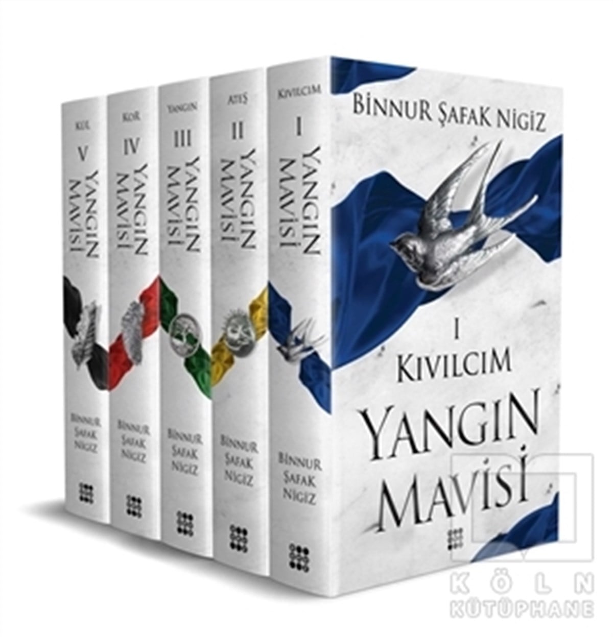 Binnur Şafak NigizTürkçe RomanlarYangın Mavisi Set (5 Kitap Takım)