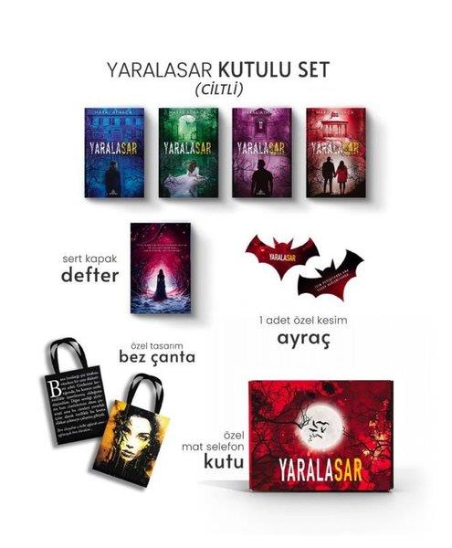 Maral AtmacaTürkiye RomanYaralasar Hediyeli Seti - 4 Kitap Takım