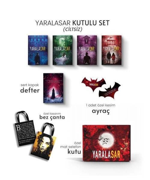 Maral AtmacaTürkiye RomanYaralasar Hediyeli Seti - 4 Kitap Takım