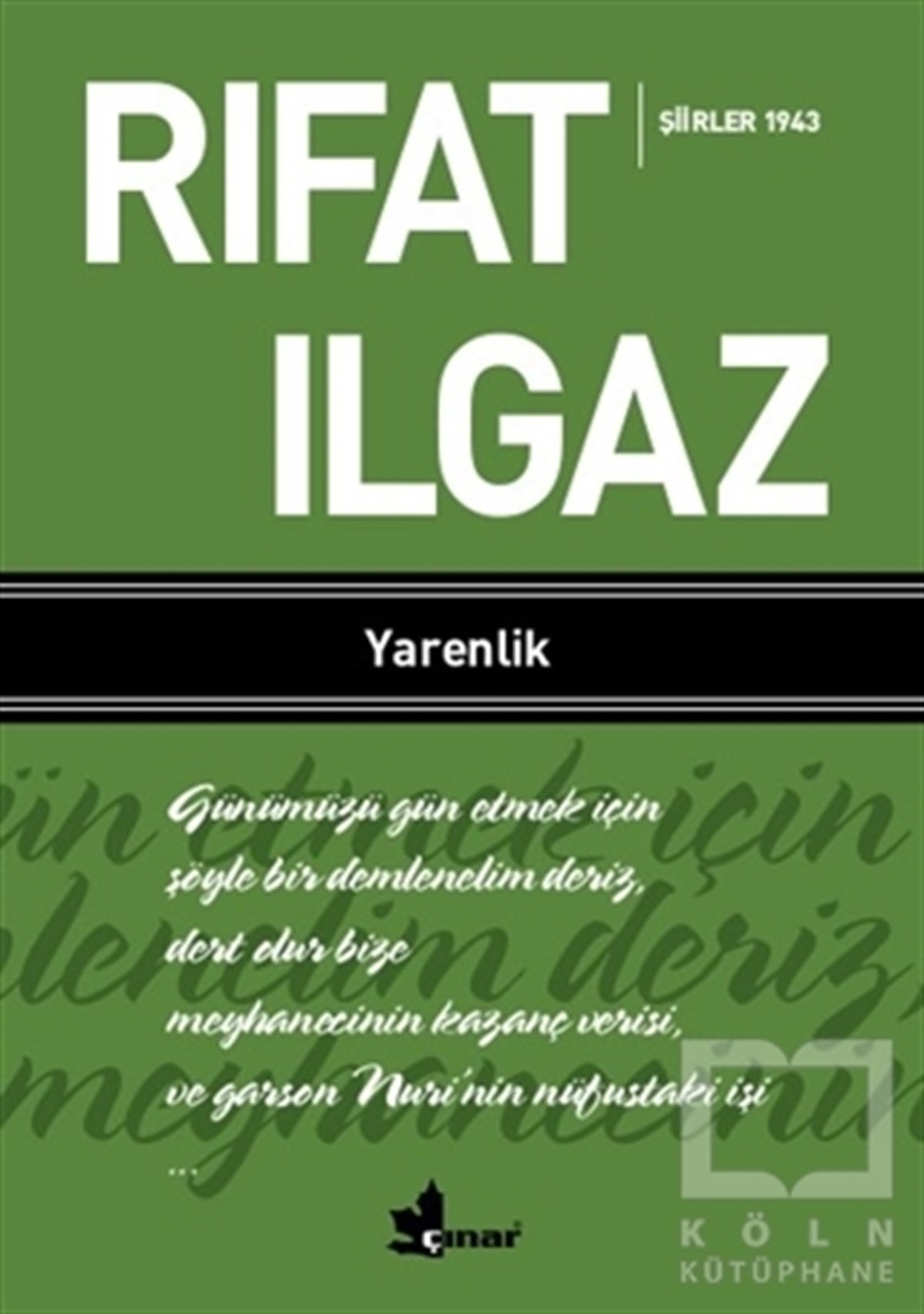 Rıfat IlgazŞiirYarenlik - Şiirler 1943