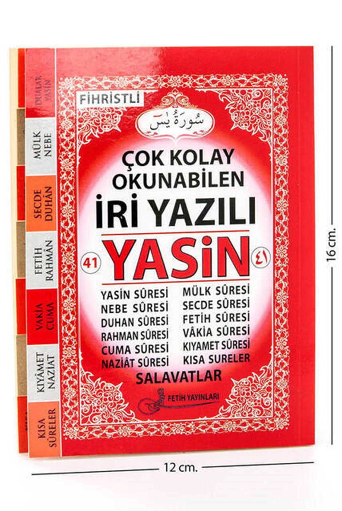 Yasin Kitabı - Çanta Boy - 128 Sayfa - İri Yazılı - Fetih Yayınları - Mevlid Hediyeliği