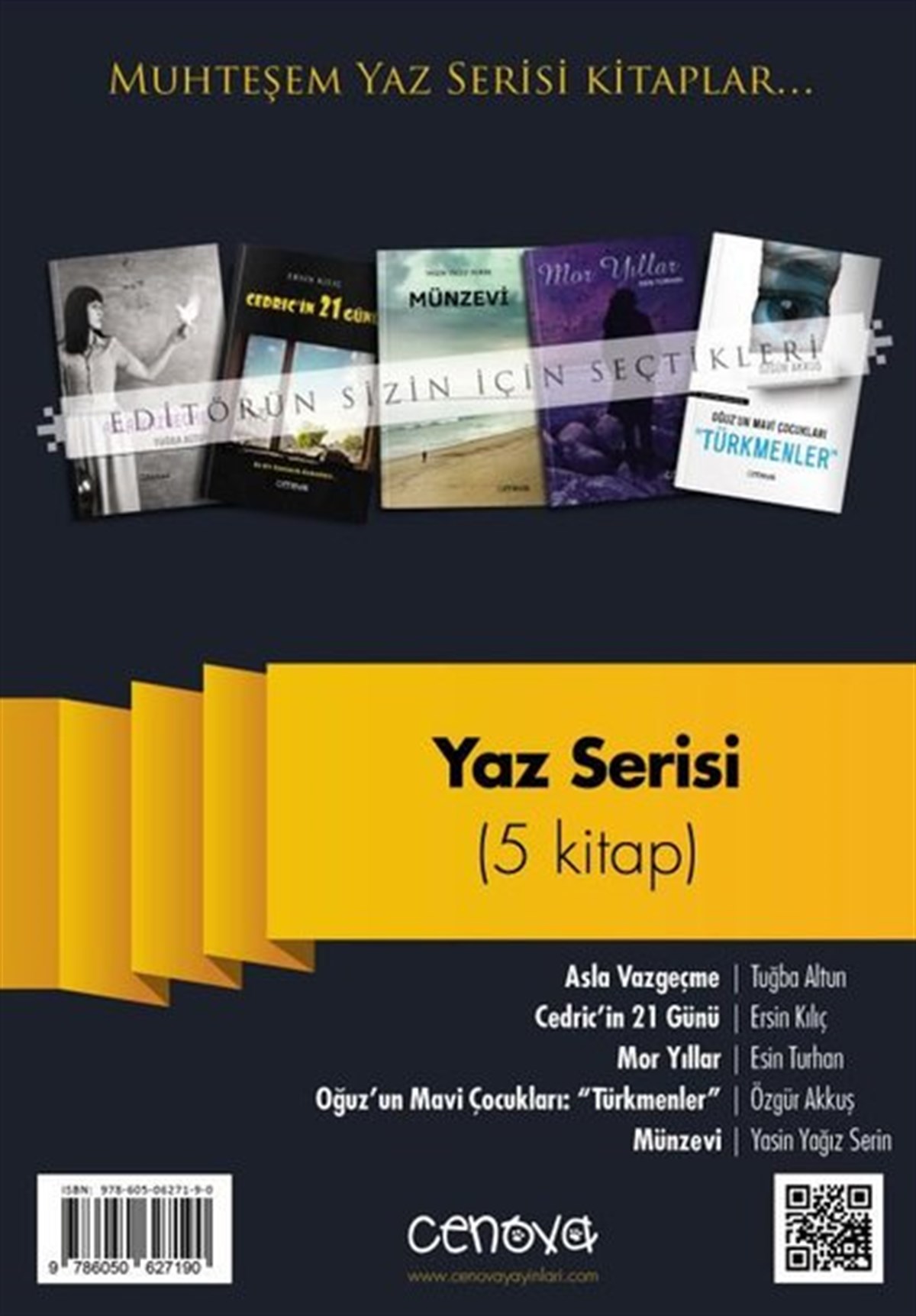 Ersin KılıçTürkiye RomanYaz Serisi Seti - 5 Kitap Takım