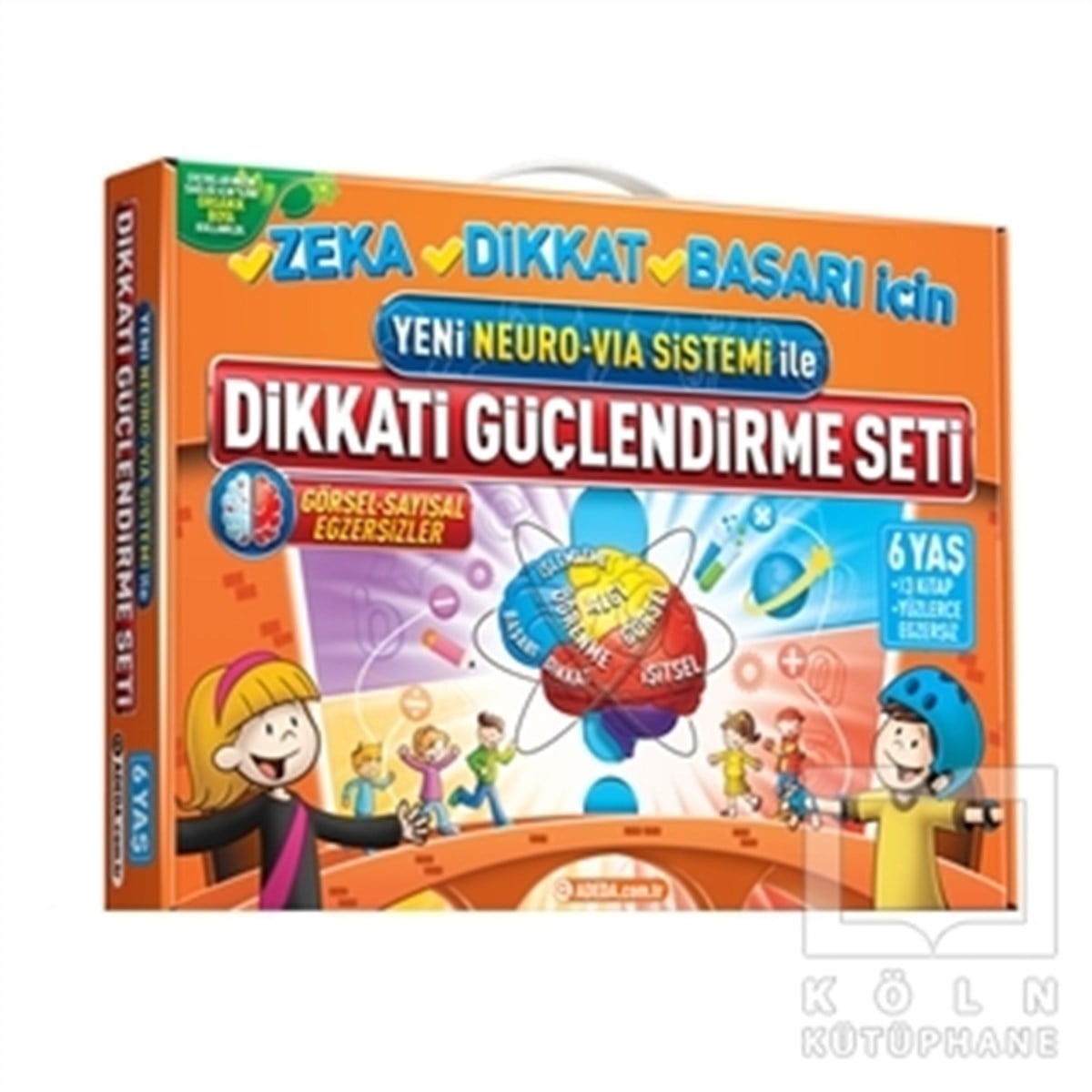 Osman AbalıZeka GelişimiYeni Neuro-Via Sistemi ile Dikkati Güçlendirme Seti 6 Yaş (3 Kitap)