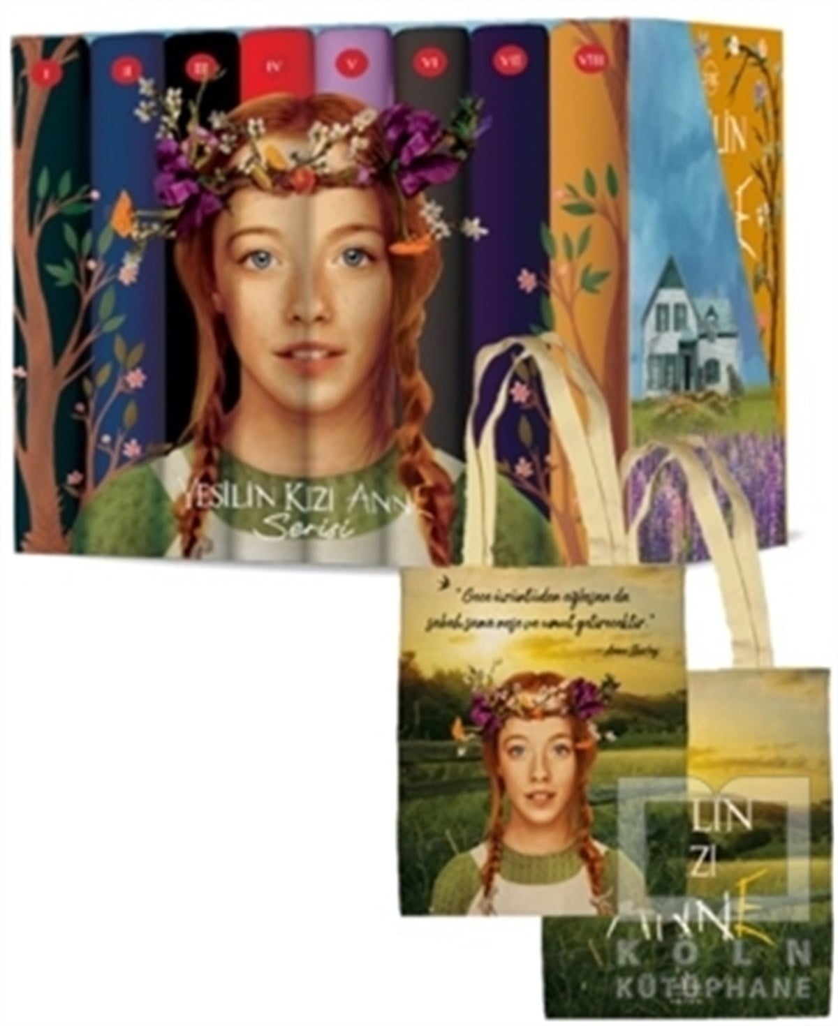 L. M. MontgomeryTürkçe RomanlarYeşilin Kızı Anne Karton Kutulu Set (8 Kitap Takım)