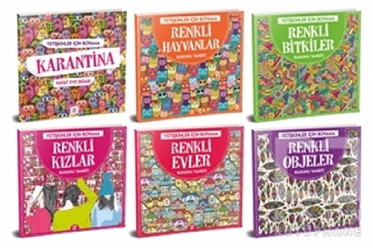 KolektifBüyükler için Boyama (Mandala) KitaplarıYetişkinler İçin Boyama Seti (6 Kitap Takım)