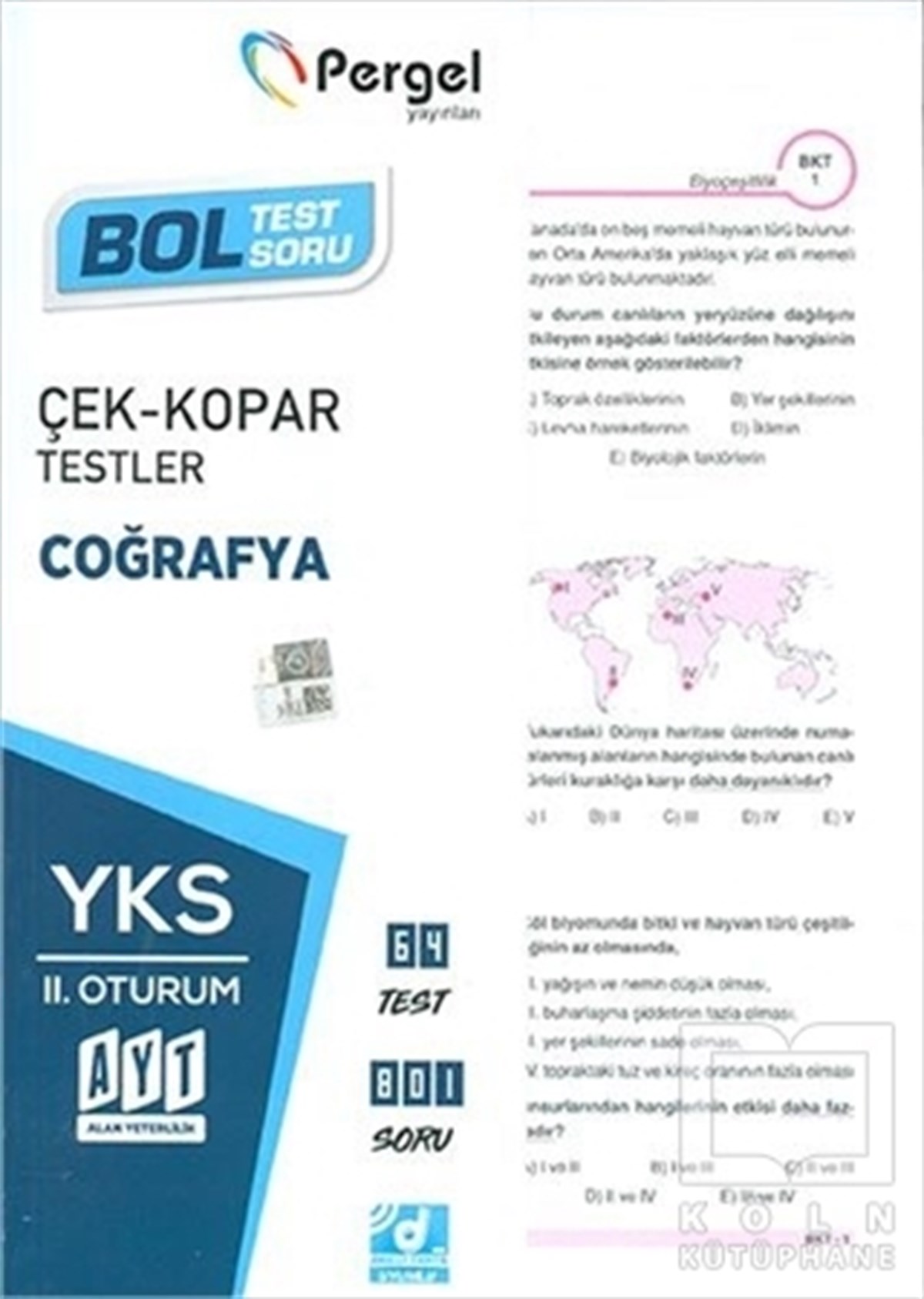 KolektifSınavlara Hazırlık KitaplarıYKS 1. Oturum Coğrafya Çek Kopar Testler